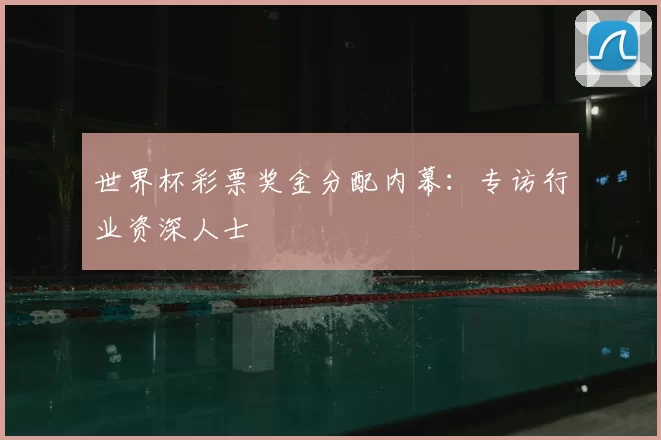 世界杯彩票奖金分配内幕：专访行业资深人士